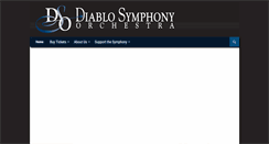 Desktop Screenshot of diablosymphony.org